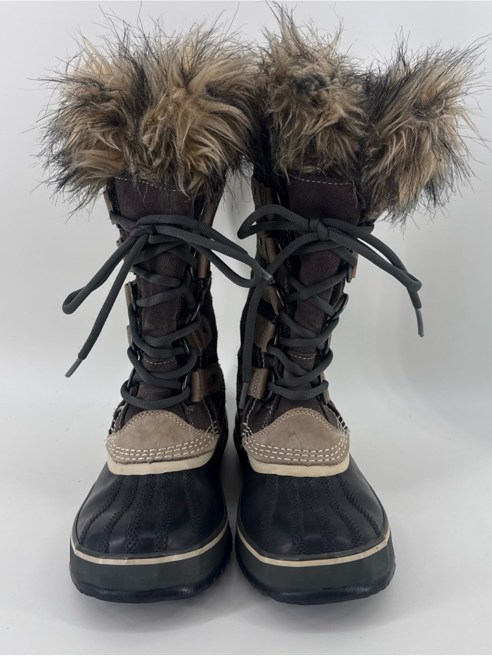 Sorel Joan of Arctic Women's size 5 Waterproof Faux Fur Suede Snow Boots